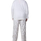 Conjunto de pijama con estampado de franela de talla grande