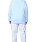 Knit Top & Flannel Pant Plus Size Pajama Set