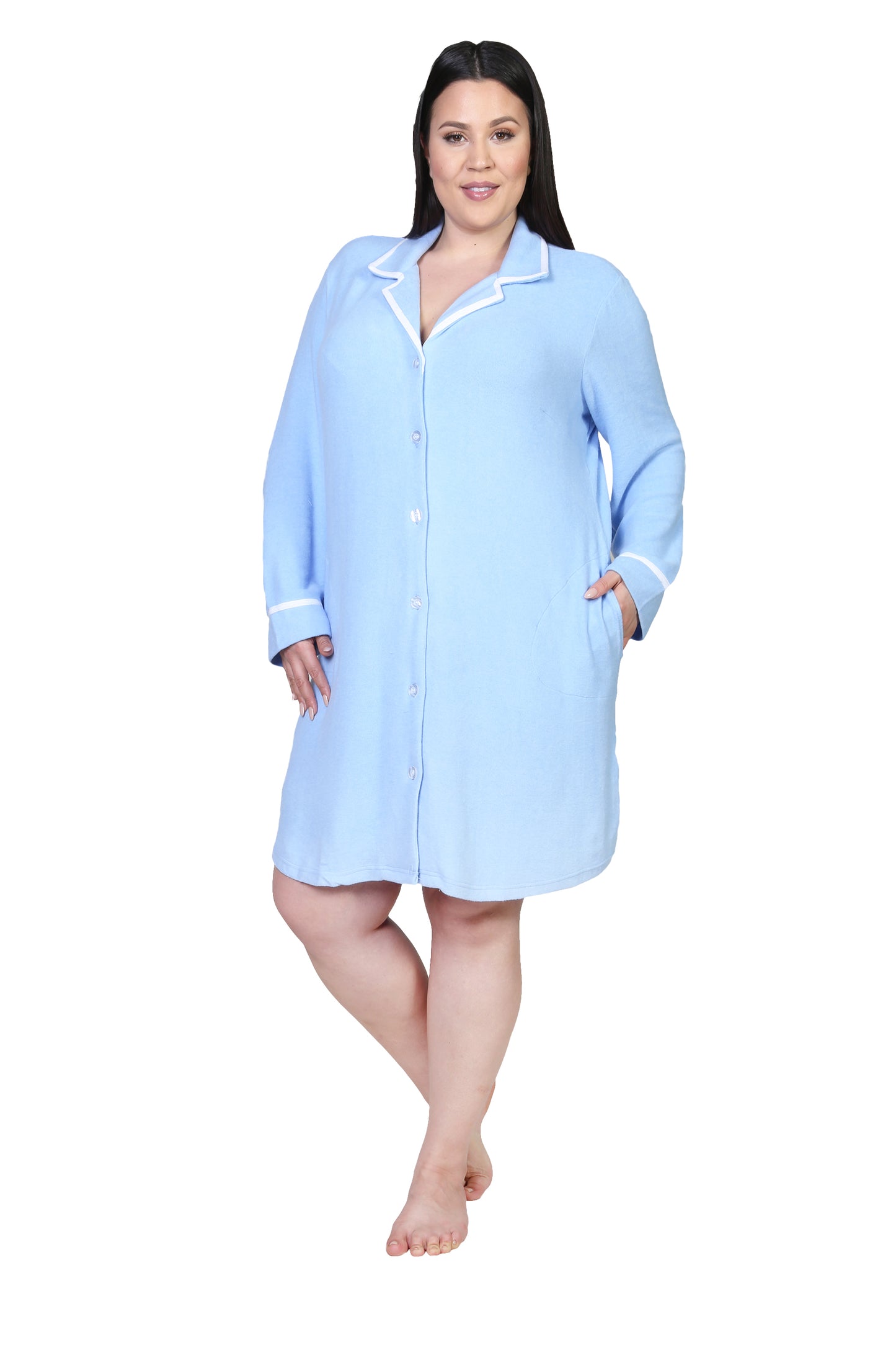 Camisa de dormir a medida de talla grande The Comfort Collection