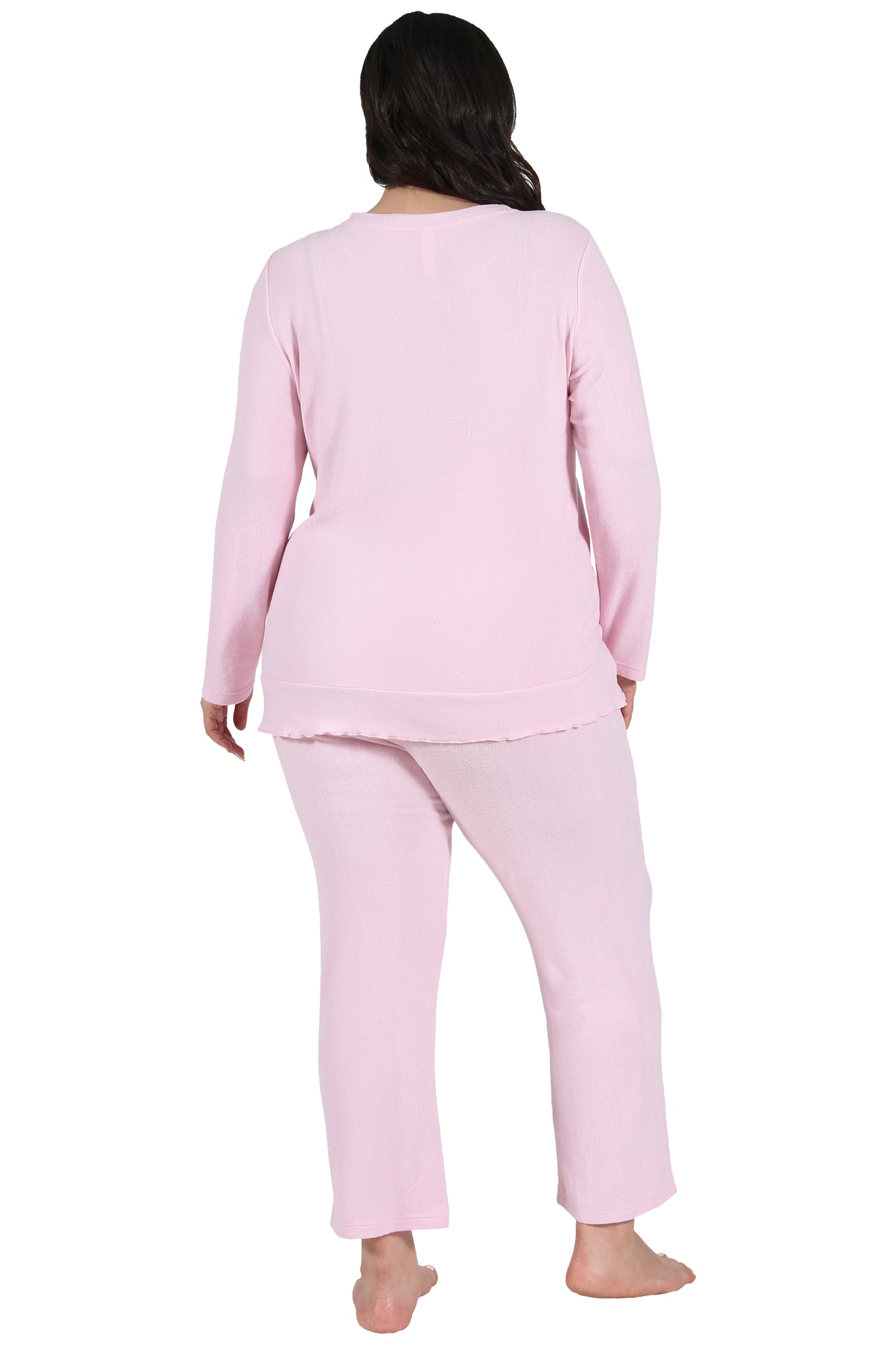 The Comfort Collection Plus Size Snap PJ Set - La Cera