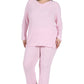 The Comfort Collection Plus Size Snap PJ Set - La Cera