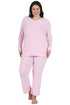 The Comfort Collection Plus Size Snap PJ Set - La Cera