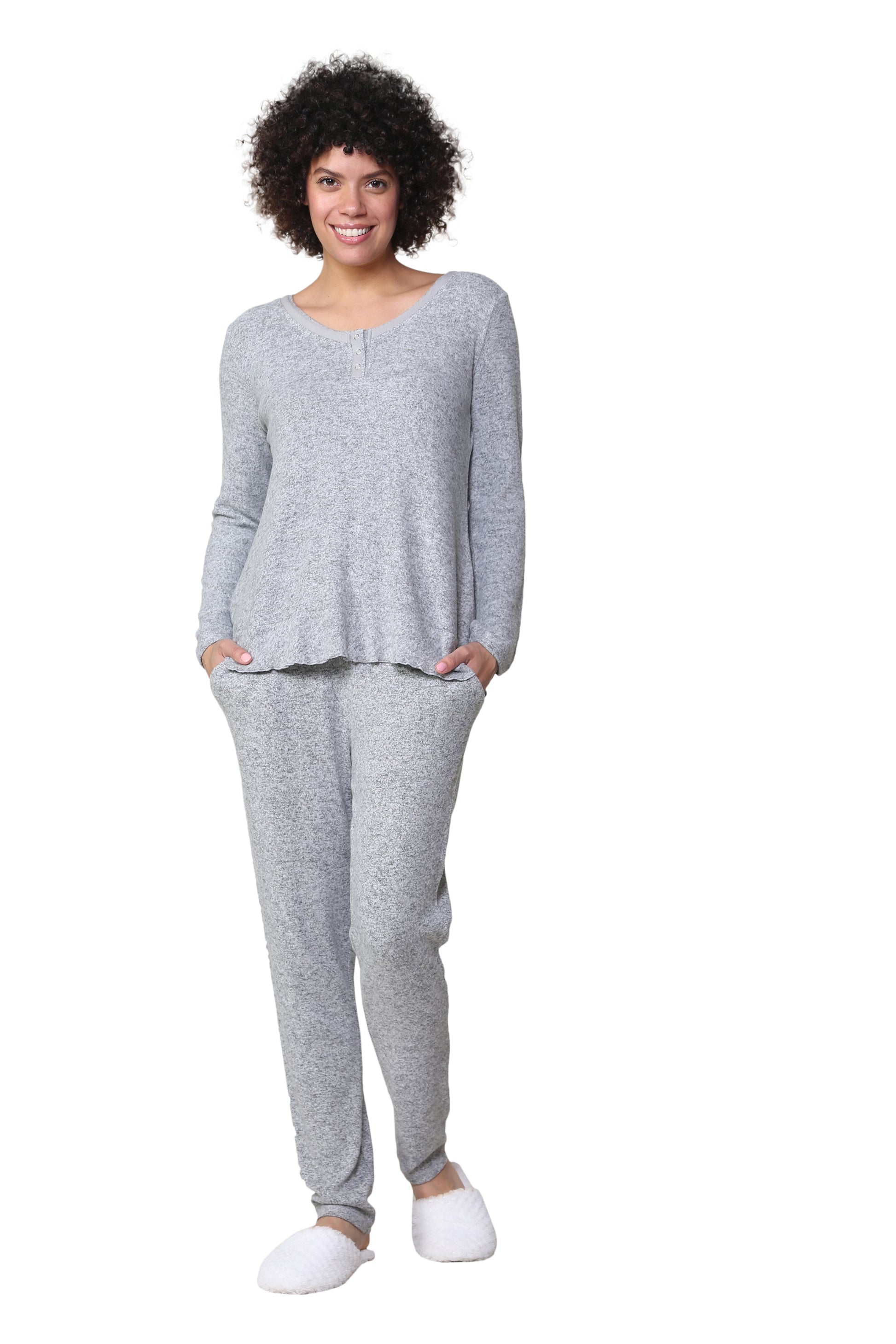 The Comfort Collection Snap PJ Set - La Cera