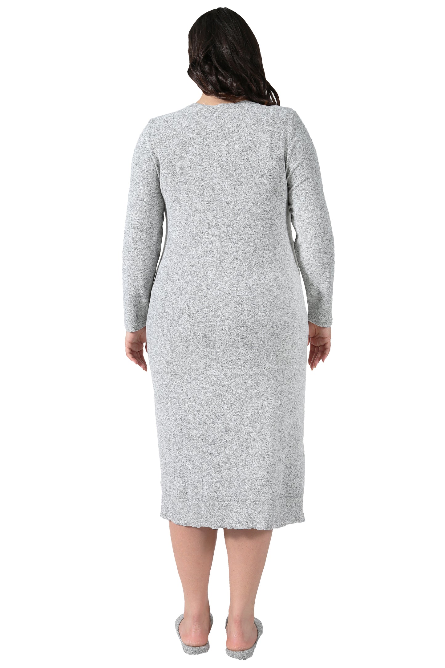 The Comfort Collection Plus Size Snap Gown - La Cera