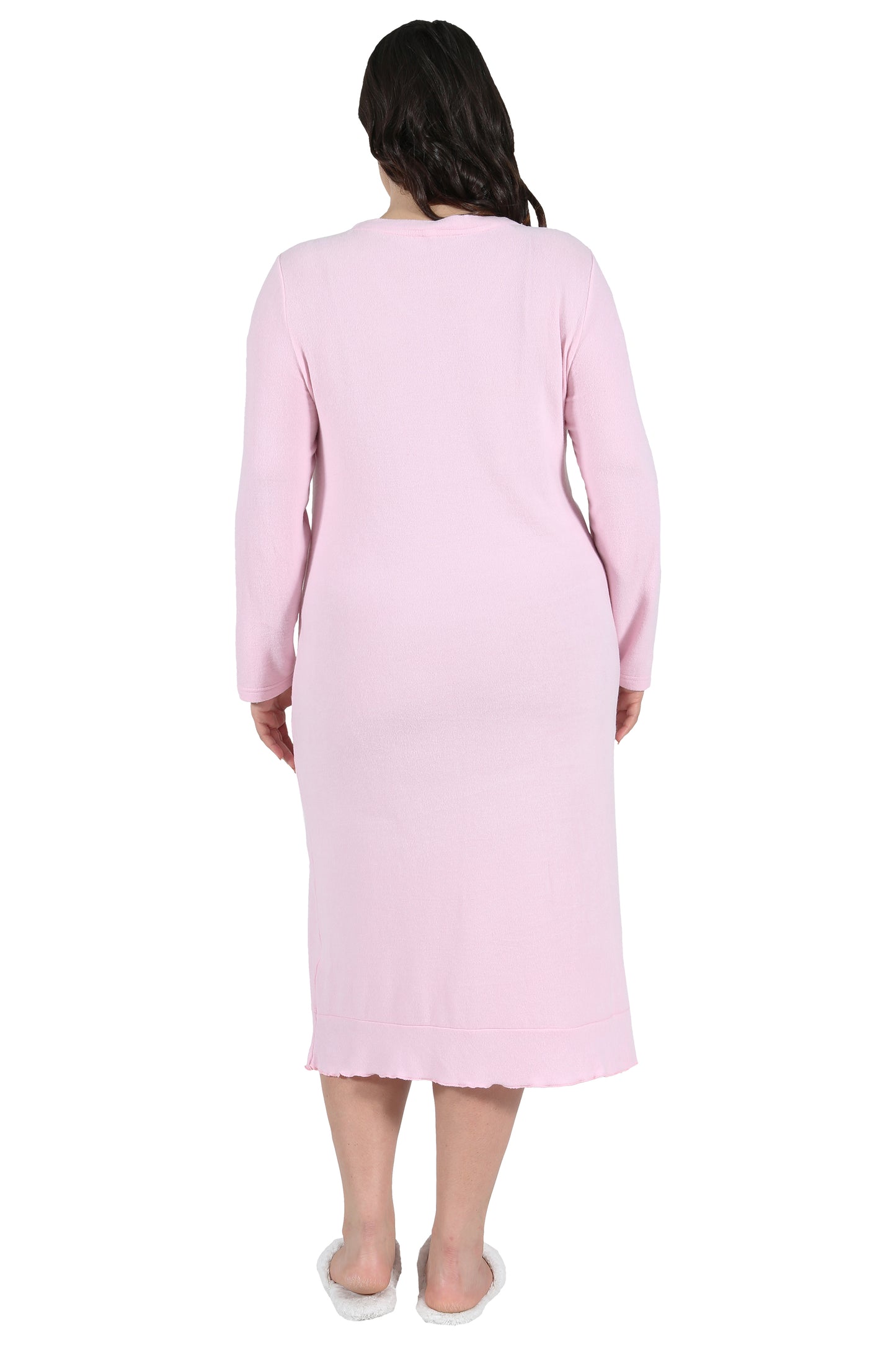 The Comfort Collection Plus Size Snap Gown - La Cera