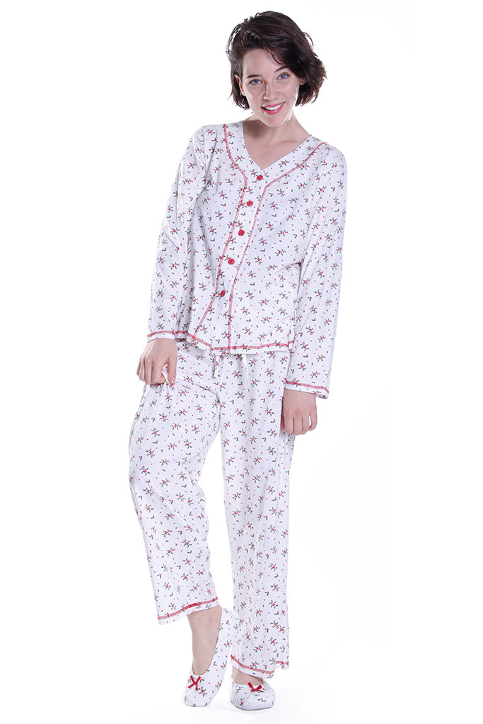 Long Sleeve Mistletoe PJ Set - La Cera