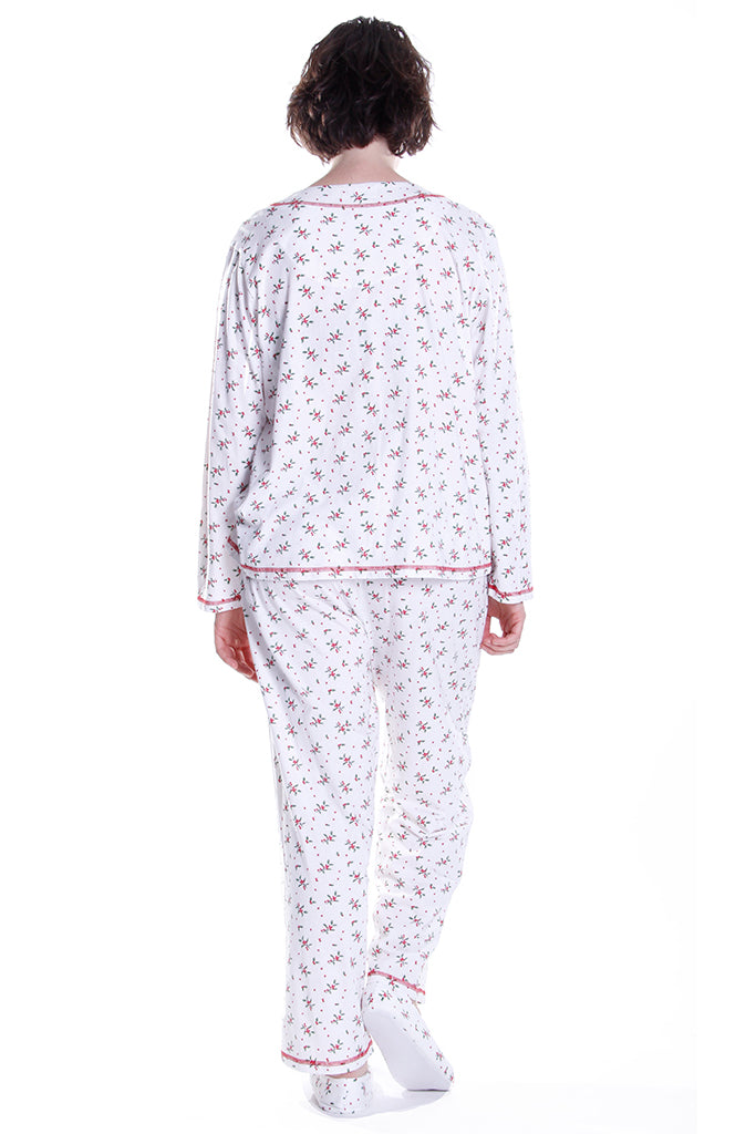 Long Sleeve Mistletoe PJ Set - La Cera