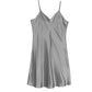 La Cera Short Silk Chemise - La Cera