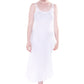 White Rayon Gown - La Cera