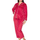 La Cera Sheered Minky Fleece PJ Set - La Cera