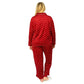 La Cera Plus Size Sheered Minky Fleece PJ Set