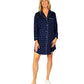 La Cera Silky Sheered Minky Nightshirt