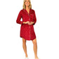 La Cera Silky Sheered Minky Nightshirt