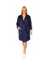 La Cera Plus Size Silky Sheered Minky Kimono Robe - La Cera