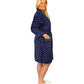 La Cera Plus Size Silky Sheered Minky Kimono Robe - La Cera