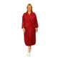 La Cera Plus Size Silky Sheered Minky Wrap Robe