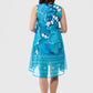 La Cera Sleeveless Butterfly Printed Dress - La Cera - 3