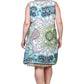 La Cera Sleeveless Paisley Printed Plus Size Dress - La Cera