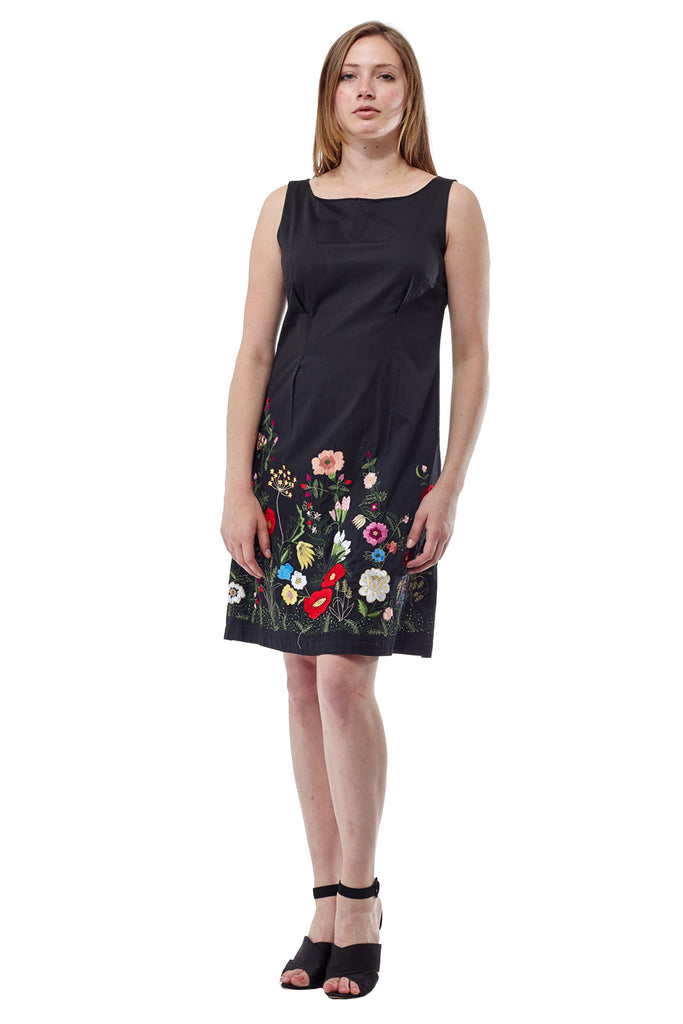 La Cera Floral Sheath Dress - La Cera