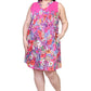 La Cera Sleeveless Short Floral Plus Size Sundress