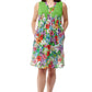 La Cera Sleeveless Short Floral Sundress - La Cera