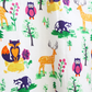 Plus Size Forest Animal Flannel Pajama Set