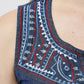 La Cera Sleeveless Yoke Embroidered Dress - La Cera - 2