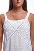 Linen Sleeveless Embroidered Dress - La Cera
