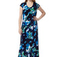La Cera Watercolor Floral Maxi Dress - La Cera