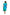 La Cera Cotton Knit Short Sleeve Blue Turquoise Tie-Dye Dress - La Cera
