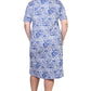 La Cera Cotton Jersey Knit A-Line Dress - Plus Size - La Cera