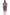 La Cera Black and Fuchsia Plus Size A-Line Knit Dress - La Cera