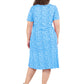 La Cera Plus Size A-Line Knit Dress - La Cera