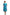 La Cera Blue Floral Print A-Line Dress - La Cera