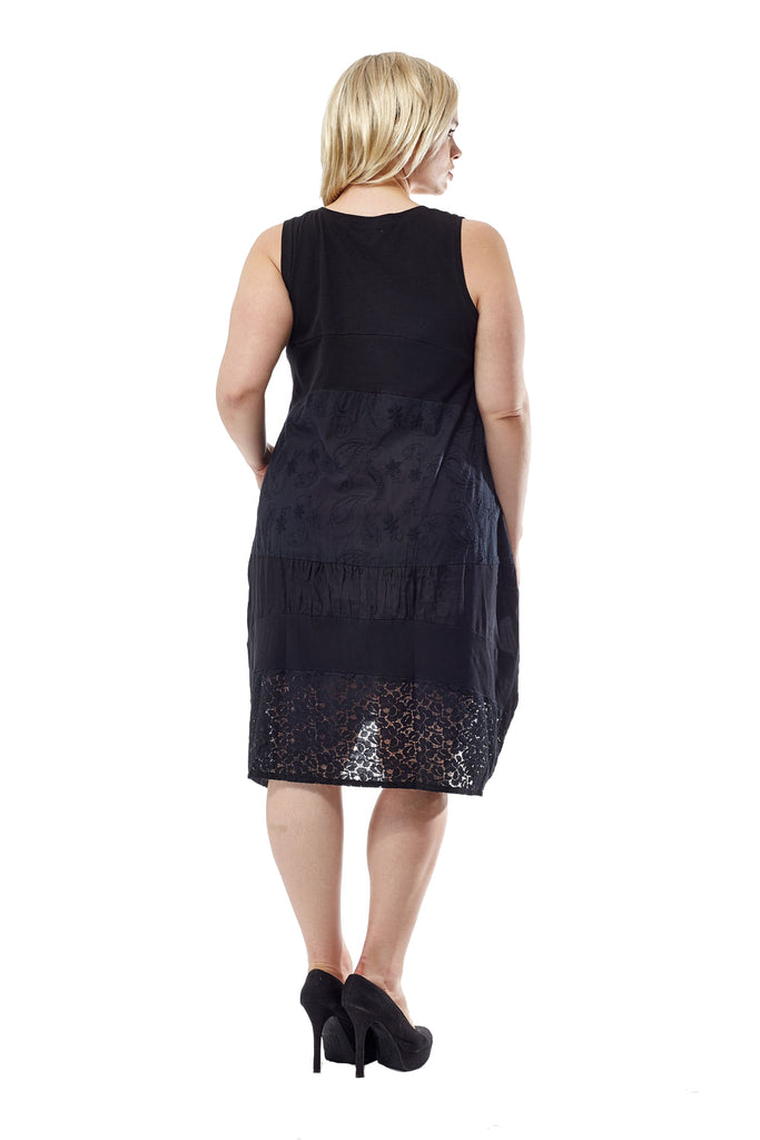 La Cera Plus Size Sleeveless Knit Dress - La Cera