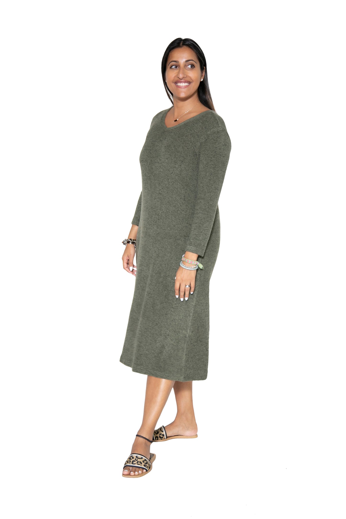 Soft and Cozy Knit Go-To Dress - La Cera