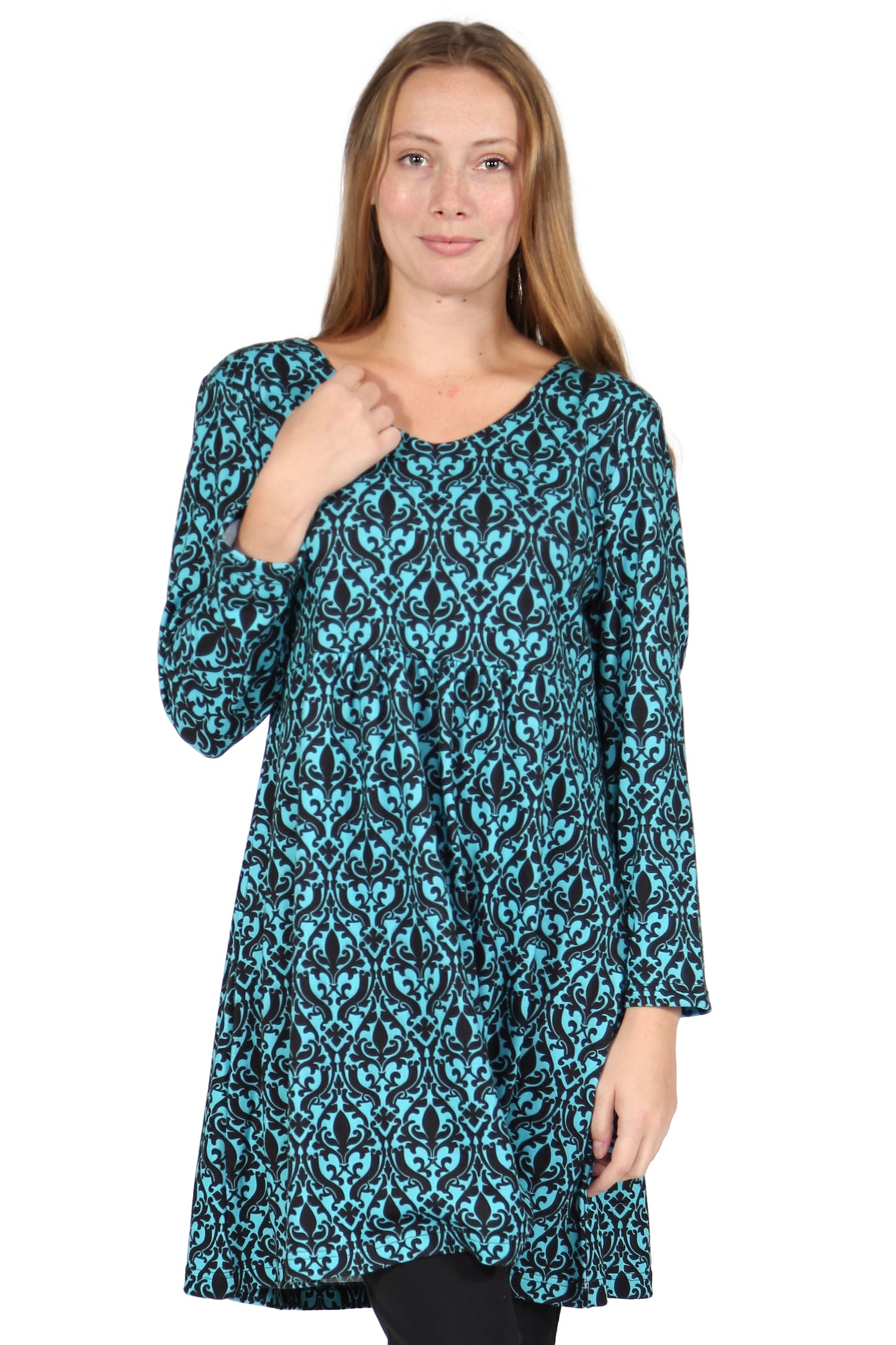 Top estilo túnica estilo jersey Paisely de La Cera