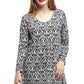 Top estilo túnica estilo jersey Paisely de La Cera
