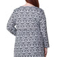 La Cera Plus Size Pullover Tunic Top - La Cera