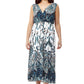 La Cera Sleeveless Paisley Printed Maxi Dress - La Cera