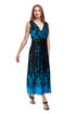 La Cera Paisley Border Print Sleeveless Printed Maxi Dress - La Cera