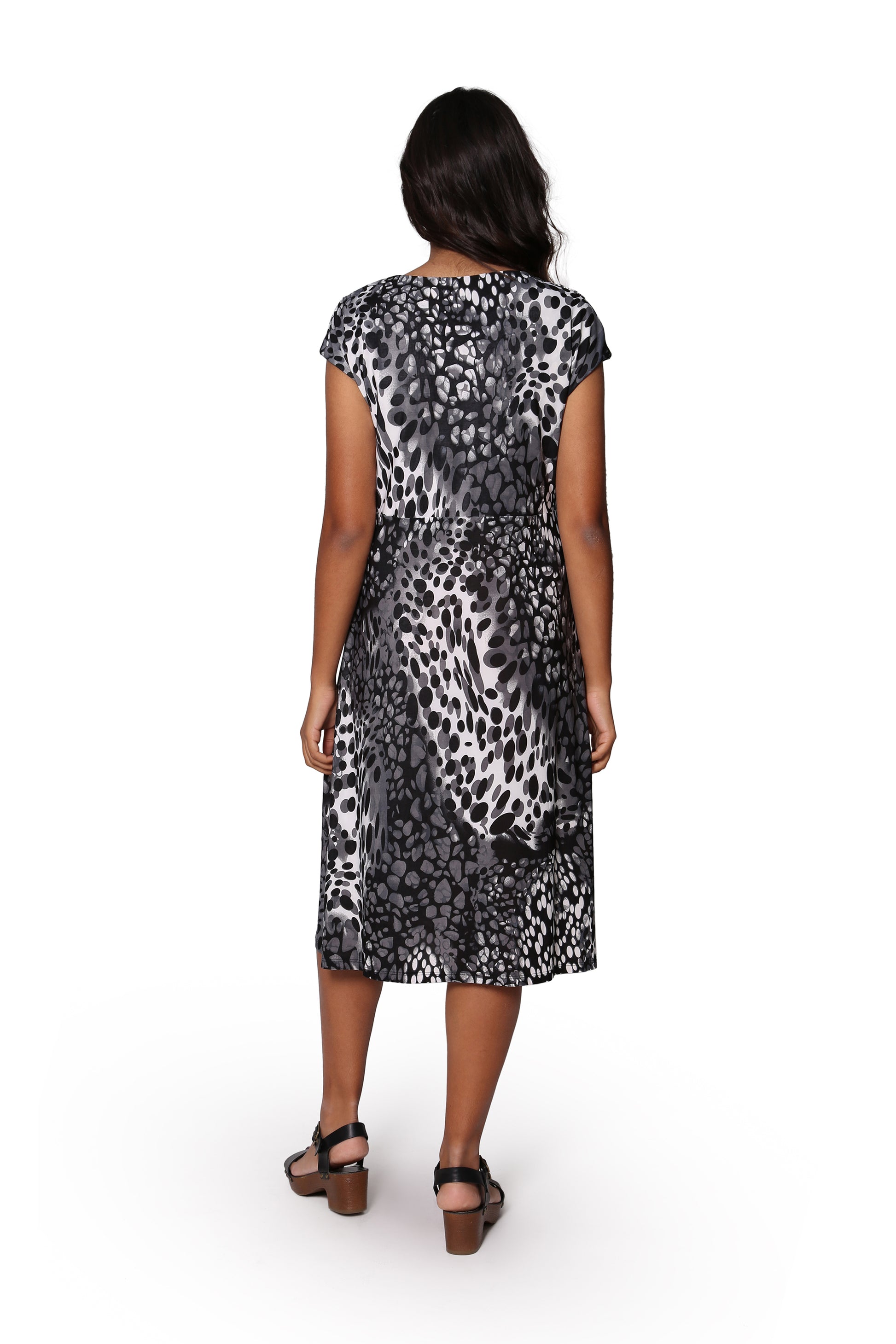 La Cera Animal Print Sleeveless Dress - La Cera