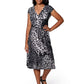 La Cera Animal Print Sleeveless Dress - La Cera