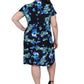 La Cera Plus Size Floral Print Dress