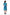 La Cera Teal Multi Print Short Sleeve Dress - La Cera