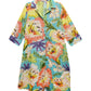 La Cera Tropical Floral Printed Button-Down Shirt Dress - Plus Size - La Cera