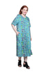 Plus Size La Cera Button Front Short Sleeve Dress - La Cera