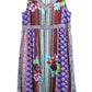 V-Neckline Empire Waist Border Print Dress - Plus Size