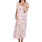 La Cera Button Front Short Sleeve Dress - La Cera