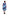 Crochet Yoke Geometrical Print Dress - La Cera